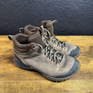 Merrell Siren Traveler Hiking Boots Womens Size 6‎ Brown Leather Mid 2 Trail